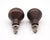 Pair of Rustic 1.25 In. Bronze Ball Shaped Drawer Cabinet Knobs For Sale - Image 4 of 4