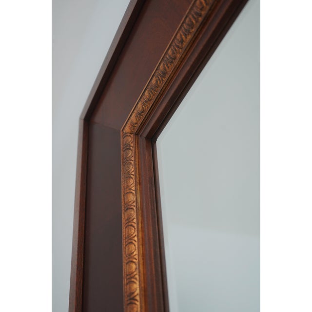 2000 - 2009 Ethan Allen Mahogany 18th C. Collection Wall Mirror For Sale - Image 5 of 9