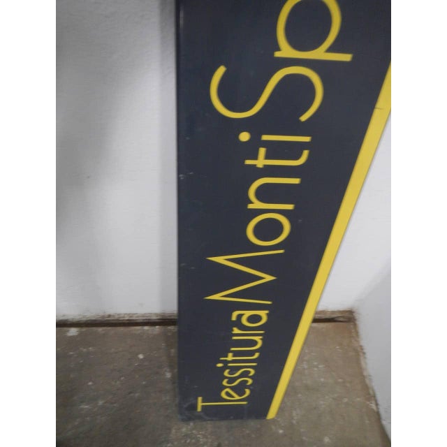 Textile Industry Sign, 1970 For Sale - Image 4 of 7