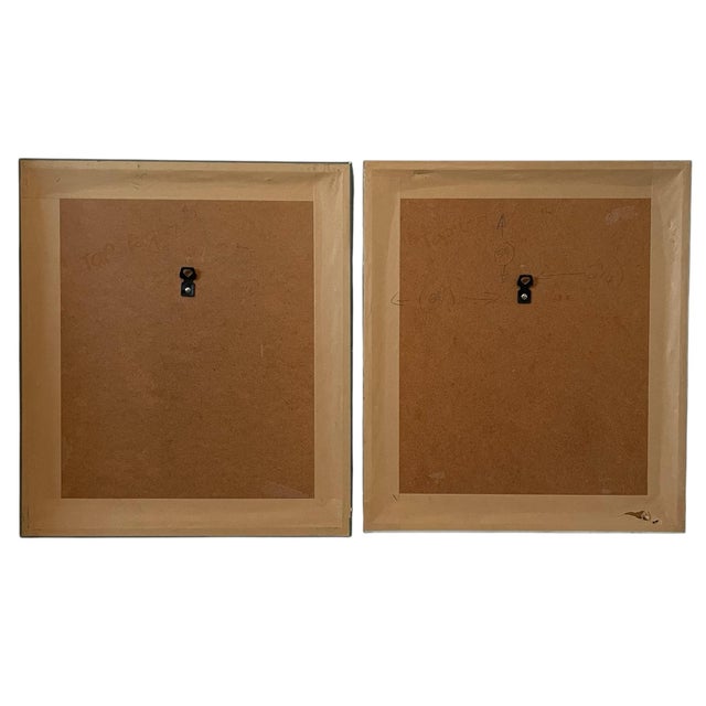 1980s Paul Gell Screen Prints.Pelargonium With Bumblebee. Custom Framed. Set of 2 For Sale - Image 5 of 5