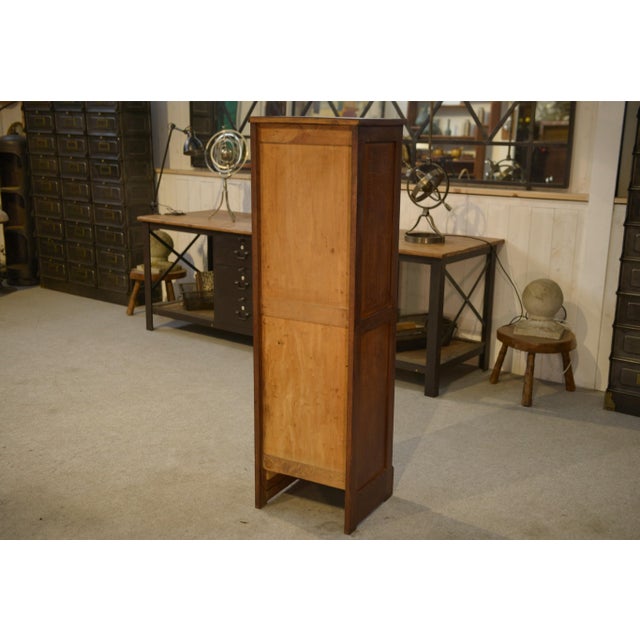 Oak Filing Cabinet, 1950s For Sale - Image 9 of 10