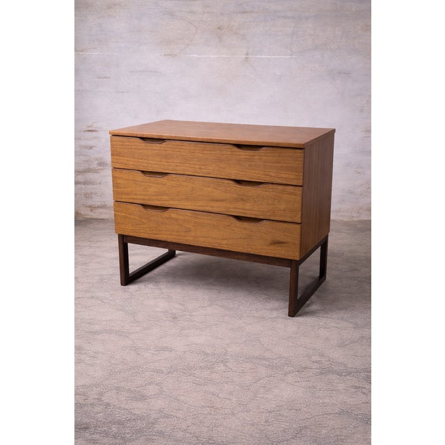 Mid-Century Modern Mid-Century Modern Europa Formica and Teak Chest of Drawers, 1970s For Sale - Image 3 of 8