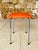 Mid-Century Orange Skaï and Chrome Stool from J L, 1970s For Sale - Image 18 of 18