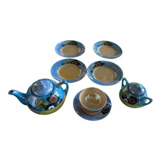 Vintage Tahito Lusterware Tea Set - Set of 8 For Sale