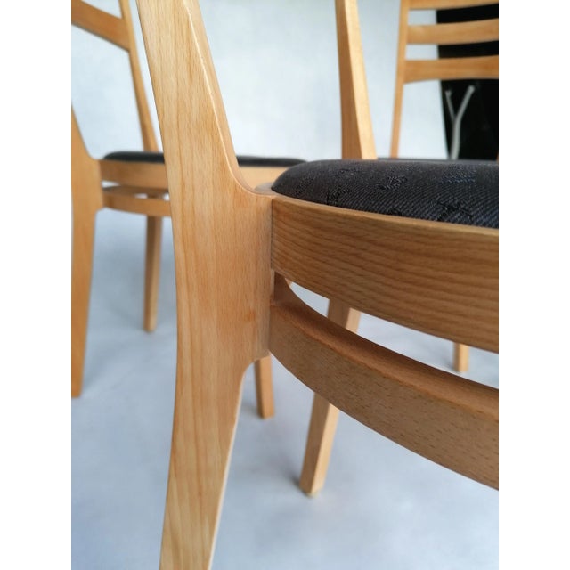 Chairs by Takashi Okamura & Erik Marquardsen for Getama, Denmark, 1990s, Set of 4 For Sale - Image 4 of 9