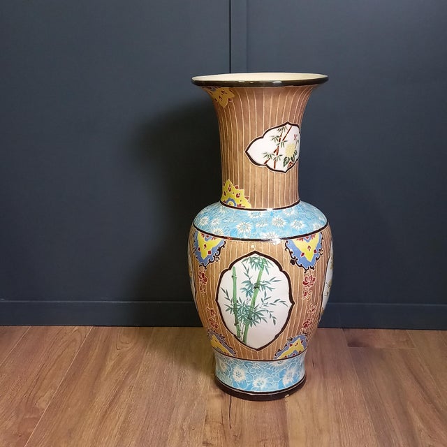 Brown Vintage Vietnamese Bien Hoa Vases, 1950s, Set of 3 For Sale - Image 8 of 16