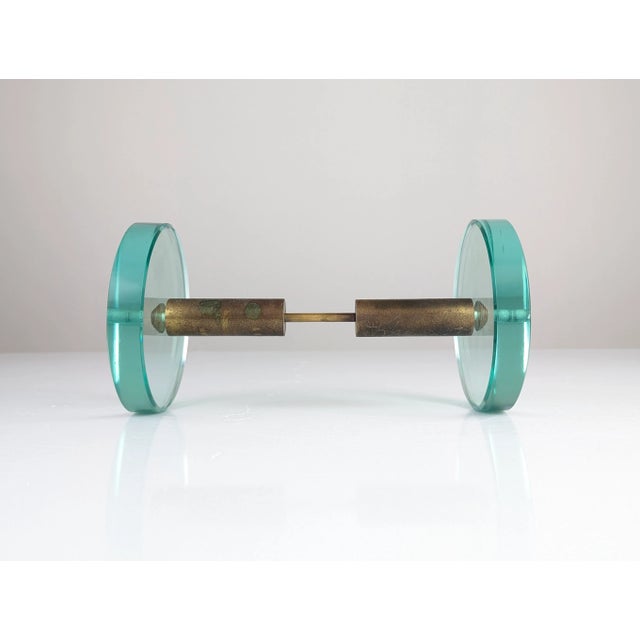 Gold Door Handle in Glass and Brass by Max Ingrand for Fontana Art, 1950s For Sale - Image 8 of 11