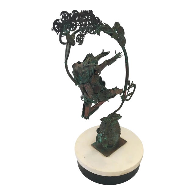Early 20th Century Snell Copper Sculpture For Sale