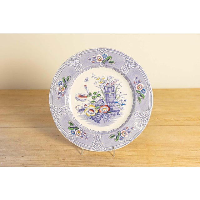 Set of Five 19th Century English Rare Floral Pattern Ironstone Dishes For Sale - Image 4 of 7