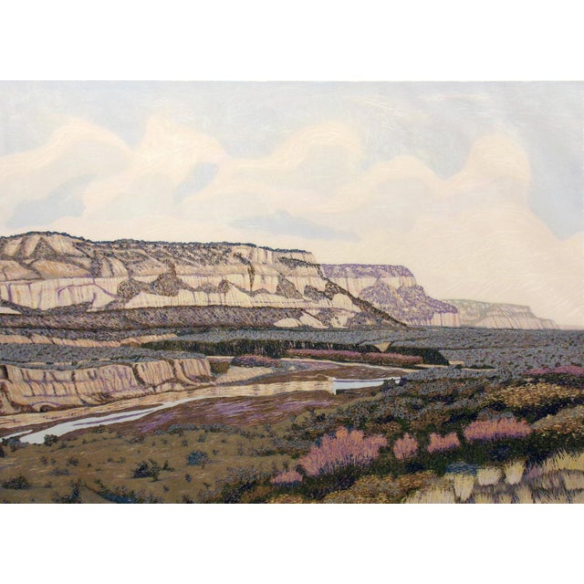 Gordon Mortensen "The Southwest" Hand Signed Woodcut Fine Art Print 1977 Obo For Sale In Denver - Image 6 of 7