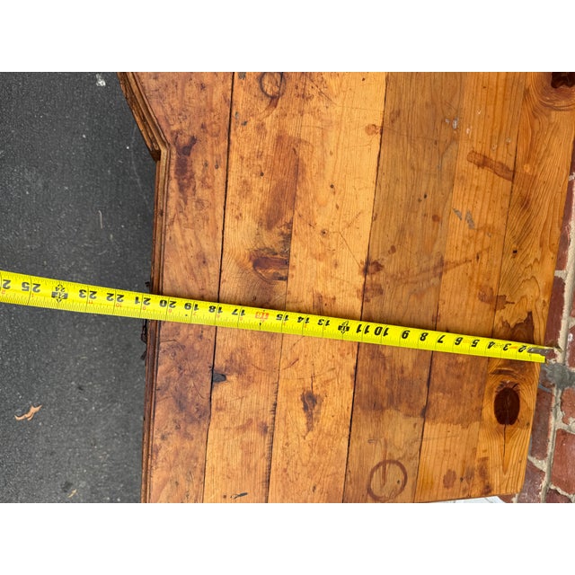 Vintage French Provincial Rustic Farmhouse Style Three Drawer Console Table/ Table Desk For Sale - Image 14 of 17