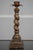 Traditional Pair Spiral Twist Candle Sticks W. Tole Palm Leaves For Sale - Image 3 of 11