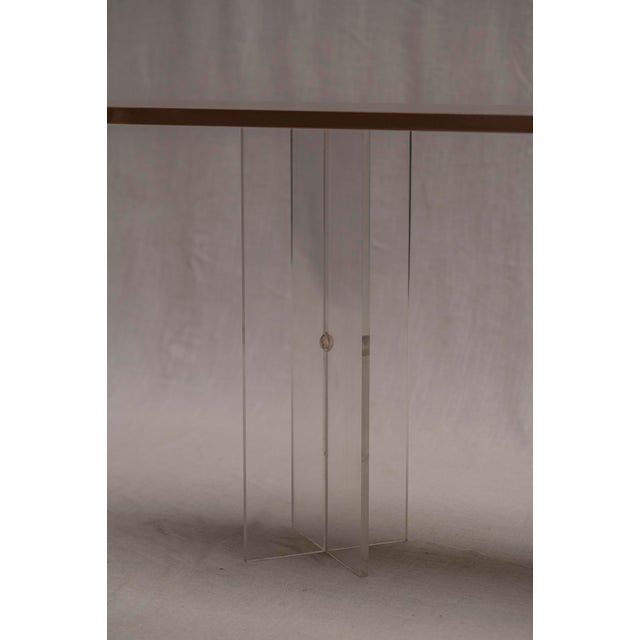 Space Age Lacquered and Acrylic Glass Console Table, 1970s For Sale - Image 15 of 18