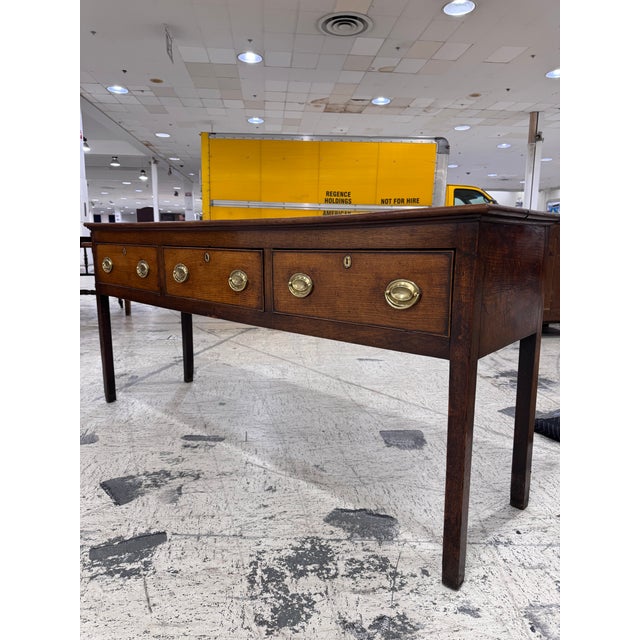 Brown 19th Century Georgian Oak Sideboard For Sale - Image 8 of 16