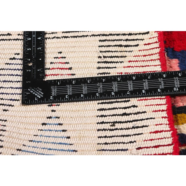 Vintage Persian Lori Geometric Medallion Rug - 06'08 X 08'11 For Sale In Dallas - Image 6 of 9