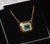 Gia Certified Natural 1.76Cts Emerald Diamond 18k Solid Gold Necklace For Sale - Image 14 of 17