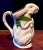 French Country French Majolica Rabbit Pitcher Made for the Int'l Exhibition in Paris ca 1900 For Sale - Image 3 of 10