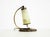 Brass Table Lamp with Glass Shade, 1940s For Sale - Image 4 of 18
