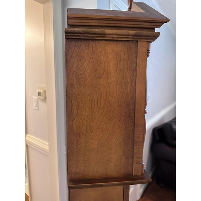 Wood Vintage 1970s Tempus Fugit Grandfather Clock For Sale - Image 7 of 13
