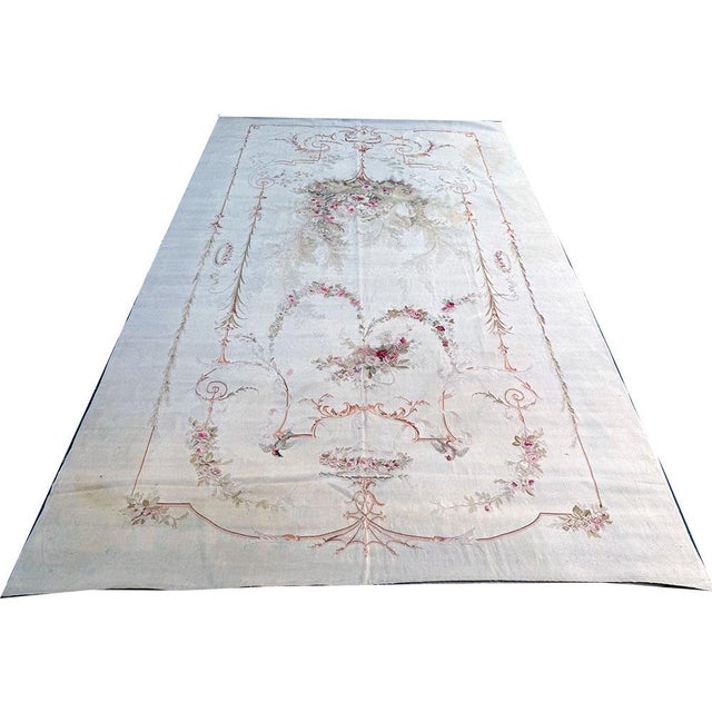Late 19th Century A Sensational 19th Century Silk Vouveh French Aubousan/Tapestry For Sale - Image 5 of 8