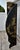 Vintage (1970s) 4 Panel Room Divider/Screen has a Chinese Style. Made of Wood with a Black Lacquer Finish and Raised...