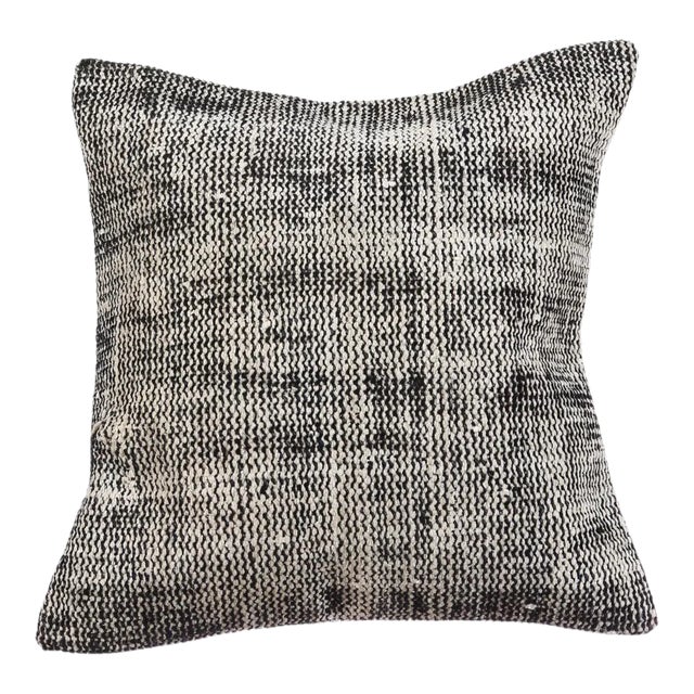 Gray Distressed Pillow Cover For Sale