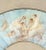 Antique French Louis XV Period Hand Painted Pale Blue Fan in Gilt Frame With Angels and Cherubs For Sale - Image 9 of 13