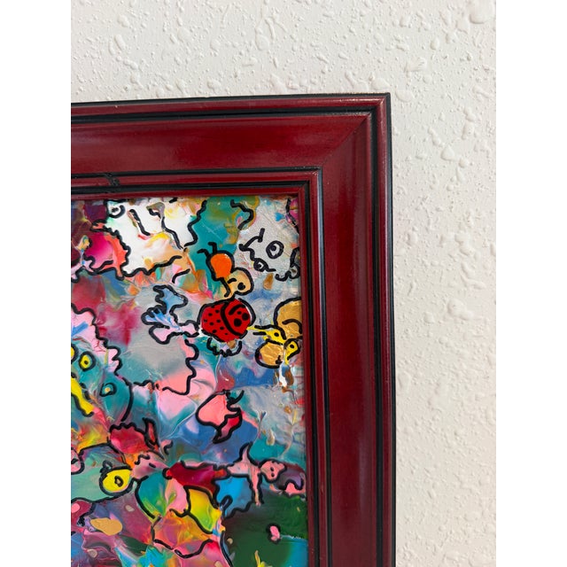 Pink Serg Graff "Gallop, Little Horse!" Abstract Painting Framed Outsider Art Coa For Sale - Image 8 of 8