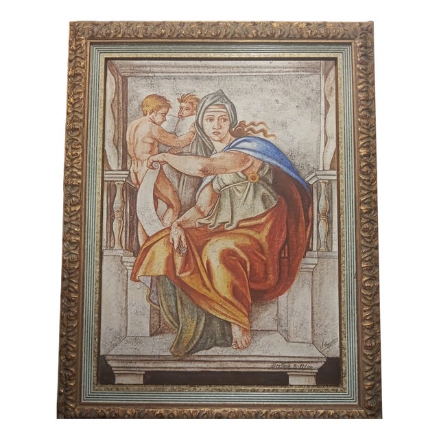 J. Gassent, the Sibyl of Delphi, 1980s, Ceramic & Wood For Sale