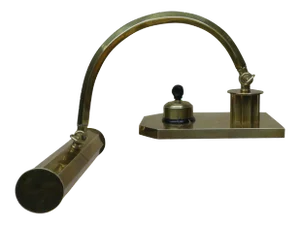 Vintage Art Deco Polished Brass Piano Light