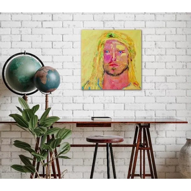 2020s Pop Art Portrait Oil Painting – Contemporary Statement Wall Art For Sale - Image 5 of 12