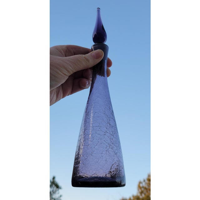 1960s Mid Century Blenko Decanter For Sale - Image 10 of 10