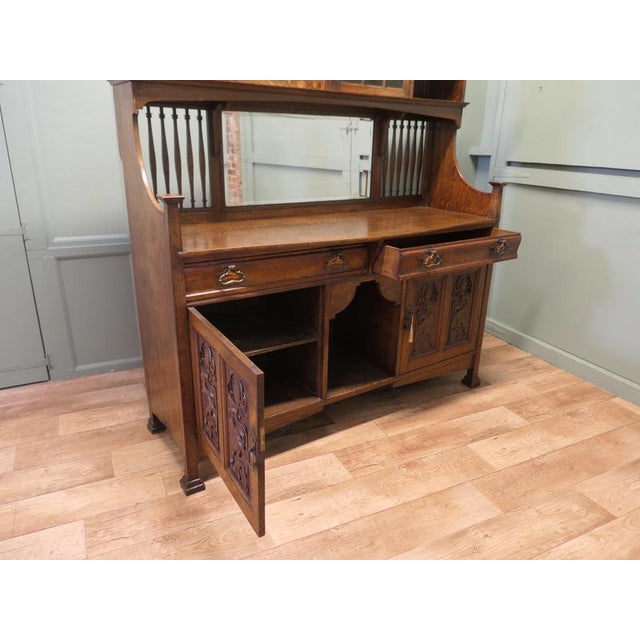 Brown Large Arts and Crafts Sideboard from Shapland and Petter, 1900 For Sale - Image 8 of 9