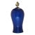 Vintage Mid-Century Modern Cobalt Blue Ceramic Table Lamp For Sale