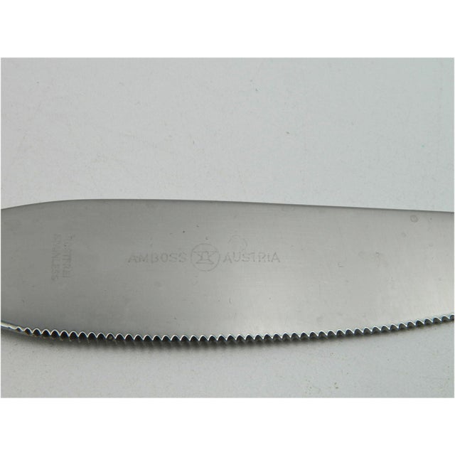 Silver Stainless Steel Cutlery Set by Amboss, 1960s, Set of 27 For Sale - Image 8 of 15