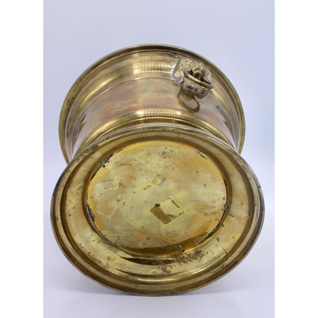 Metal Mid Century English Brass Champagne Ice Bucket / Planter For Sale - Image 7 of 8