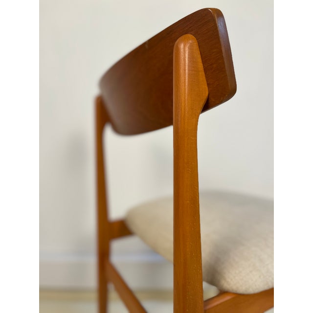 Wood Danish Dining Chairs, Set of 6 For Sale - Image 7 of 7