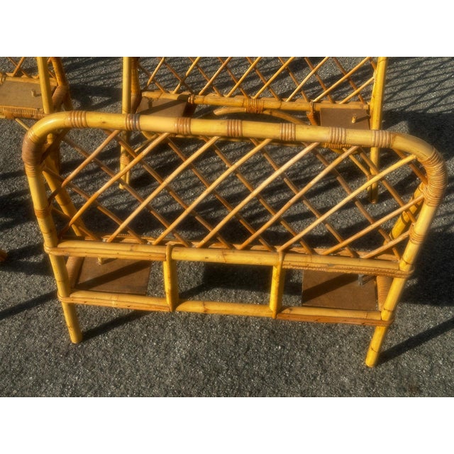 Vintage Single Rattan Beds, 1970s, Set of 2 For Sale - Image 9 of 18