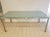 Room & Board Parson Style Room & Board Glass Top Writing Desk For Sale - Image 4 of 9