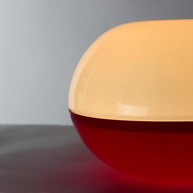 1960s Large Opaline Glass Table Lamp, Former Czechoslovakia, 1960s For Sale - Image 5 of 11