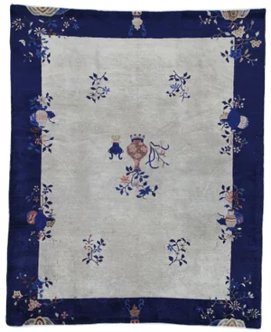 Early 20th Century Antique Chinese Wool Rug - 5′ × 8′