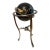 Vintage World Globe on Stand With Compass For Sale