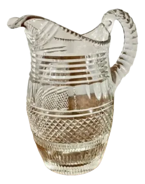 Victorian Cut Glass Water Jug, 1850s