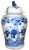 This is a contemporary extra-large, high quality porcelain blue and white Balester Temple Jar / Ginger Jar decorated with...