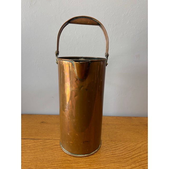 Antique English Copper Jug or Measuring Pail For Sale - Image 4 of 10