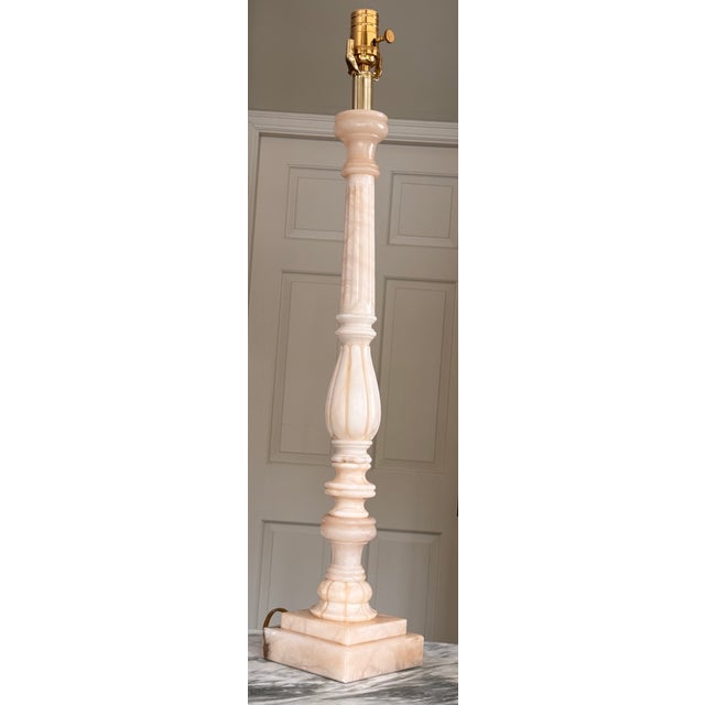 Restoration Hardware Style Neoclassical Column Lamp For Sale - Image 12 of 15
