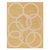 Modern Art Deco Beige and Gold Quantum Circles Rug by Doris Leslie Blau For Sale