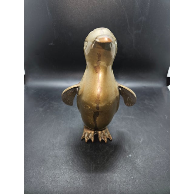 Vintage Brass Penguin, Tall For Sale - Image 4 of 5