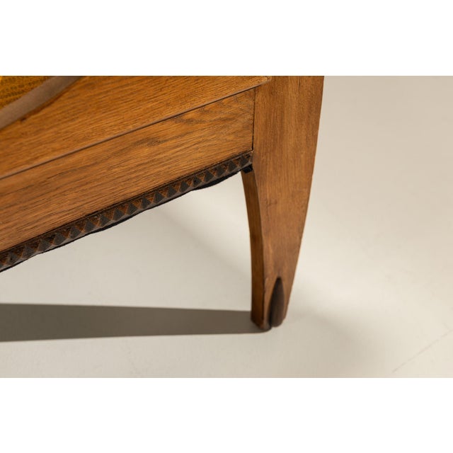 Amsterdam School Reclining Armchair in Oak, the Netherlands, 1930s For Sale - Image 10 of 16