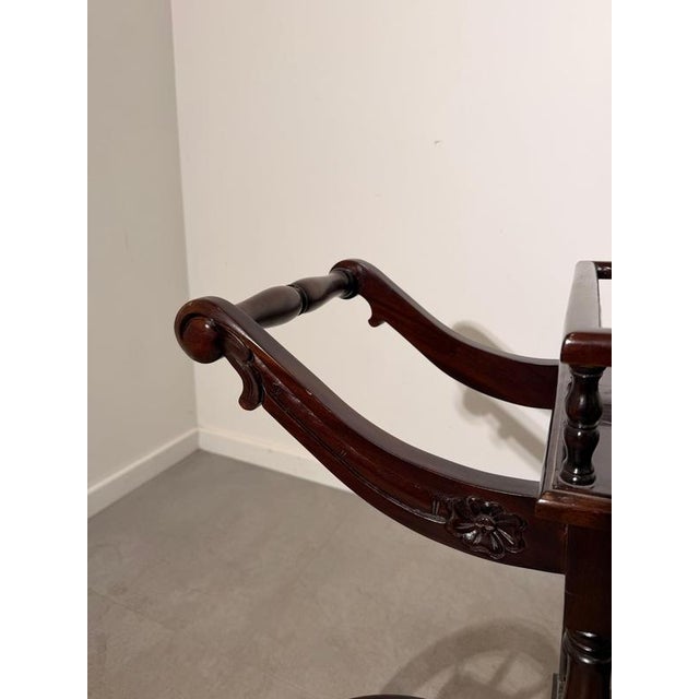 Wood Butlers Serving Cart in Mahogany For Sale - Image 7 of 8